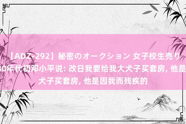 【ADZ-292】秘密のオークション 女子校生売ります なつみ 80年代初邓小平说: 改日我要给我大犬子买套房， 他是因我而残疾的