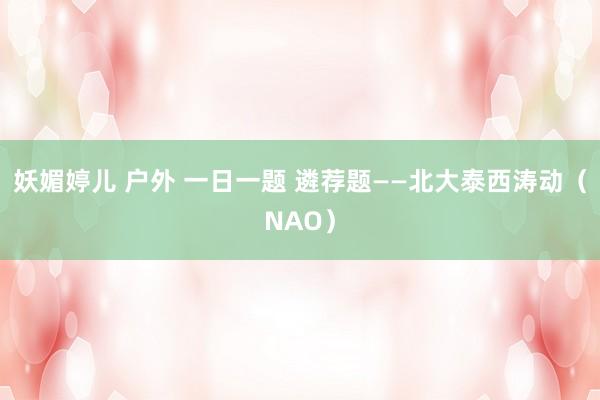 妖媚婷儿 户外 一日一题 遴荐题——北大泰西涛动（NAO）