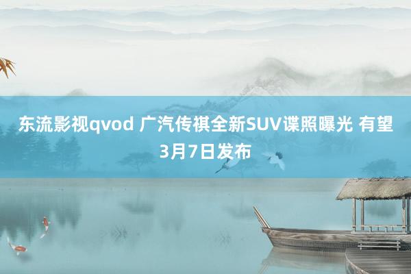 东流影视qvod 广汽传祺全新SUV谍照曝光 有望3月7日发布